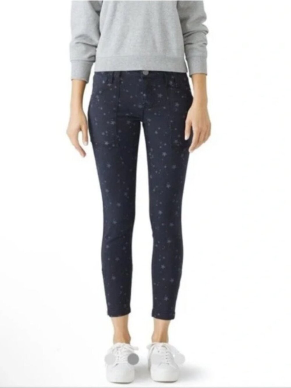 Joie jeans gray Star Print Ankle Leggings with Zipper, Size 30